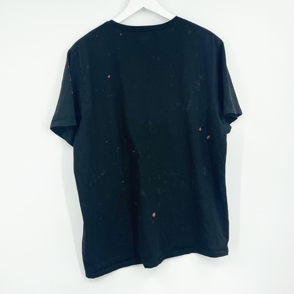 Biggie Smalls Custom Bleach Splatter Short Sleeve Shirt SZ 2XL Upcycled - Picture 5 of 5